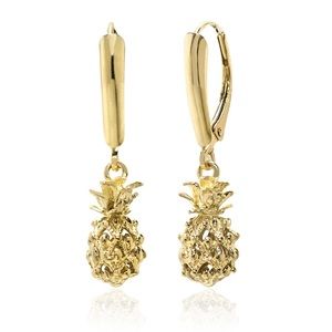REAL 14K Gold Pineapple Earrings